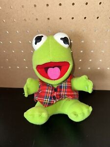 Muppet Babies McDonalds Green Plush Vintage 1987 Baby Kermit  the Frog D