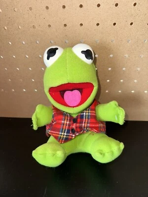 Muppet Babies McDonalds Green Plush Vintage 1987 Baby Kermit  the Frog D - Image 1 of 4