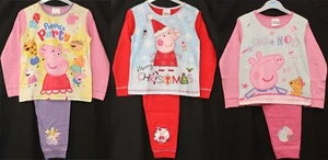 PEPPA PIG Girl's Pyjamas /PEPPA & BABY EVIE PJs Sizes 18 Months-5 Years - Picture 1 of 33