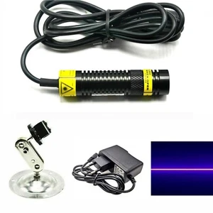 405nm 100mW 5V Laser-Linien-Modul mit Wechselstrom-Adapter+Universal-Halterung - Picture 1 of 5