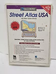 Vintage Demo Version DeLorme Street Atlas USA 1991 - New & Sealed - Picture 1 of 9