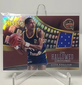 2014-15 Panini Select Alex English Jersey Relic /49 - On Hallowed Ground - Picture 1 of 2