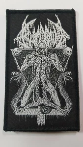 BLOODBATH UPSIDE DOWN CROSS WOVEN PATCH - Picture 1 of 1