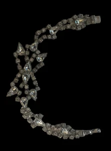 WOW!!! Unsigned Weiss Vintage Bracelet Clear Glass Rhinestone Marquise & Round - Picture 1 of 4