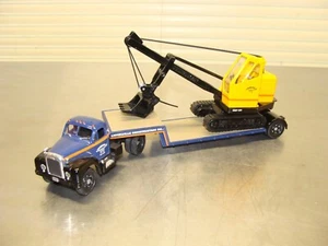 Corgi Mack B Lowboy with Luffing Shovel 1/50 Lionelville US52311 "loose" - Picture 1 of 8