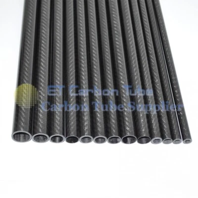3K Carbon Fiber Tube OD 48xID46 48x44 L500mm Roll Wrapped for RC Model Airplane - Image 1 of 4