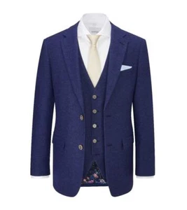 Skopes Hombre Talla Grande Mezcla Lana Clásico Espiga Chaqueta Jude Negro 54-62 - Imagen 1 de 5