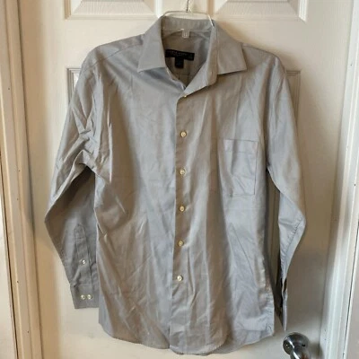 Pronto Uomo Dress Shirt Men’s Size 16 32/33 Long Sleeve Button Up Spread  - Image 1 of 4