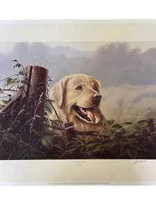 Print by John Silver Lifelong Companion Signed Dated Dogs Golden Retriever - Picture 1 of 4