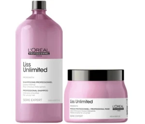 Shampoo Liss Unlimited Prokeratin 1500ML + Treatment 500ML LoreaL Serie Expert - Picture 1 of 1