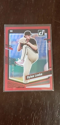2023 Panini Donruss Dylan Lesko #143 Red Holo #510/2023 (RC) San Diego Padres 🔥 - Image 1 of 3