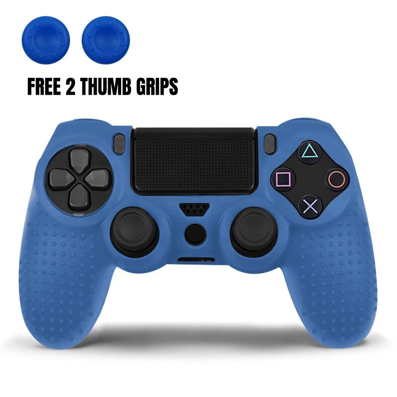 PS4 controller Soft Silicone Rubber Cover Shell with 2 Thumb Grip Caps - Image 1 of 1