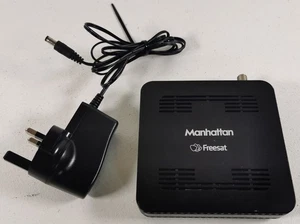 Manhattan SX Freesat HD Set Top Box Satellite Receiver, Black - VGC - No Remote - Picture 1 of 6