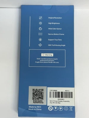 Apple iPhone XS Max NCC Prime Incell LCD Display & Touch Screen + Adhesive - Image 1 of 2