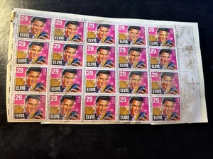Vintage Elvis Presley 1993 29¢ Stamps • Sheet + 20 Stamps • USPS Graceland USA - Picture 1 of 5