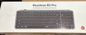 Keychron Ultra-Slim B2 Pro Teclado Bluetooth 2.4 GHz Inalámbrico Ligero Gris - Imagen 1 de 4