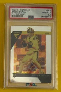 2022 Brock Purdy Panini Chronicles Flux Rookie! Graded PSA 8,5! 49er's Hot QB! - Bild 1 von 2