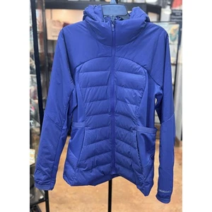 Lululemon Sz. 14 Purple Down For It All Hooded Down Quilted Nylon Zip Coat - Picture 1 of 12