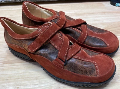 Zapatos Wolky para mujer talla 38 gamuza oxidada comodidad para caminar gancho lazo informal 1955 Foto 1 de 4