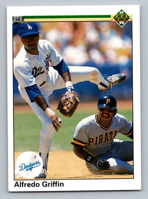 1990 Upper Deck - Alfredo Griffin #338 - Los Angeles Dodgers - Image 1 of 2