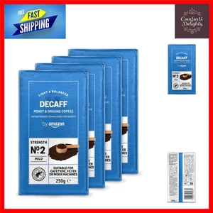 Decaffeinated Ground Coffee - Light Roast | 1kg (4 x 250g) | Rainforest Alliance - Picture 1 of 4