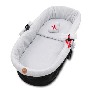 Stubenwagen Umrandung Musselin - Nestchen für Kinderwagen und Buggy Babybett Zub - Bild 1 von 6