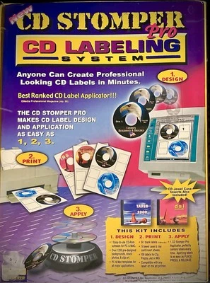 CD Stomper Pro Image Editor Label Maker Software: • Retro PC MAC CD-ROM Sealed - Image 1 of 4