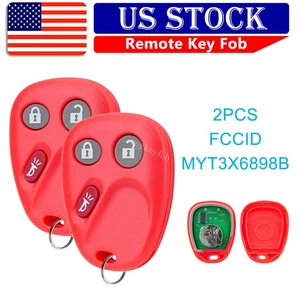 2 Replacement for 2002-2009 GMC Envoy Buick Rainier Remote Key Fob MYT3X6898B - Picture 1 of 7