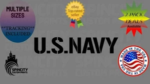 U.S. NAVY Car Window Vinyl Decal AMERICA MILITARY Sticker NEW - Picture 1 of 13