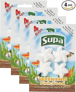 Aquarium Weekend Fish Food, 4 Days, Pack of 4, Easy to Use, Slow Releasing Food - Picture 1 of 3