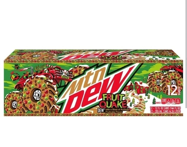 Mountain Dew  FRUIT QUAKE Soda Pop 12 pack - Rare - Discontinued - Fast Shipping - Image 1 of 1