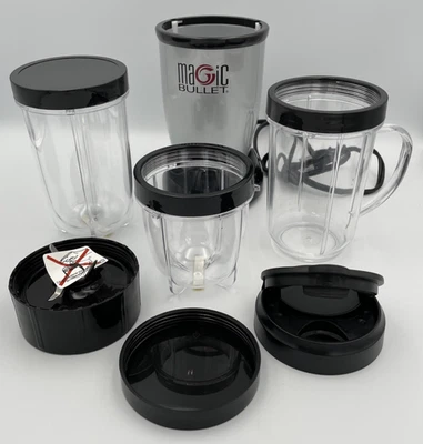 Magic Bullet Blender Lot MB1001 With Accessories Blender Cups Tested - Image 1 of 4