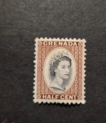 1953 Half Cent Queen Elizabeth II Stamp, Mint Never Hinged Original Gum.  - Imagen 1 de 2