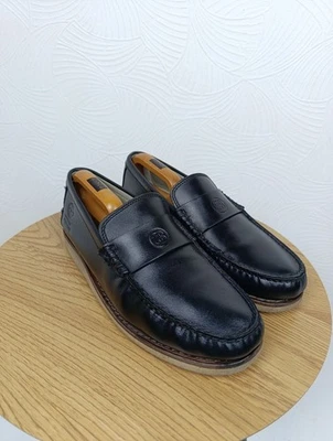 TIMBERLAND×STUSSY DELUXE LEATHER LOAFER BLACK - Image 1 of 4