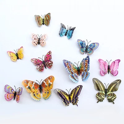  24 Pcs Adesivi Per Parete Decorazioni Pareti Murali Con Farfalle - Image 1 of 4