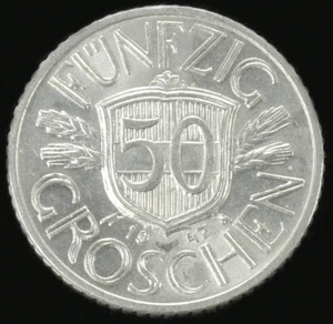Austria 50 Groschen 1946 to 1955 (Choose the Grade and Year) KM2870 (GLIC-003A) - Picture 1 of 8