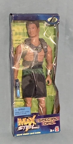 Max Steel Special Ops Vintage Action Figure (Mattel, 2000) NIB Cover