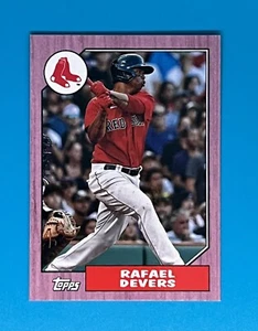 2022 TOPPS MINI 1987 78B-45 Rafael Devers - Boston Red Sox /25 - Picture 1 of 2