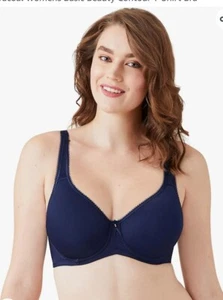 Wacoal Women's Basic Beauty Contour T-Shirt Bra 853192 Black Iris - Picture 1 of 3