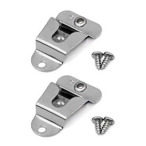 2PCS Microphone Hang-Up Clip Hook+Screw for Motorola Walkie Talkie GM300 GM3188 - Zdjęcie 1 z 7