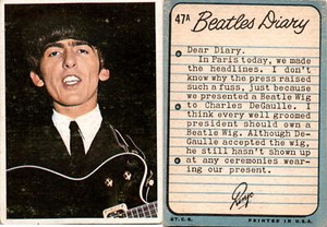 1964 Topps, Beatles Diary, #47A Ringo Starr