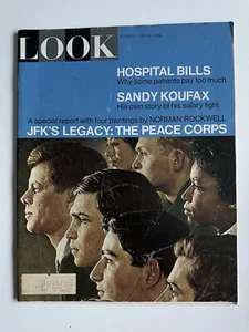 LOOK MAGAZINE June 14 1966 SANDY KOUFAX JFK LEGACY - Picture 1 of 2