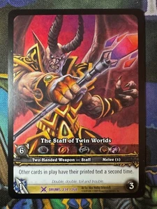 Batería TCG World of Warcraft 234/268 arte extendido The Staff of Twin Worlds - Imagen 1 de 1