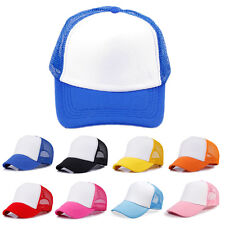 Fashion Kids Boy Girl Mesh Snapback Trucker Cap Children Baseball Hat Adjustable