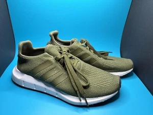 Adidas Boys Swift Run B41799 Green Running Shoes Sneakers Size 6 Lace Up - Picture 1 of 6