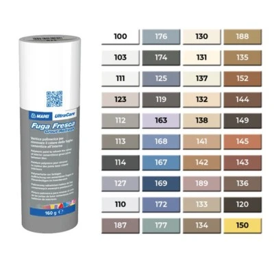 Mapei Fuga Fresca vernice acrilica rinnova ravviva colore fughe cementizie 160 g - Immagine 1 di 4