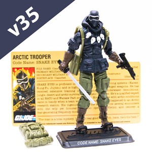 2008 Hasbro G.I. Joe 25th Anniversary SNAKE EYES v35 Figure | 100% Complete !