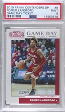 2019 Contenders Draft Picks Game Day Tickets Romeo Langford PSA 9 MINT Rookie RC