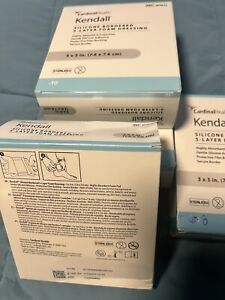 Cardinal Health Kendall 10 Pack Silicone Bordered 5-Layer 3x3  BFM33