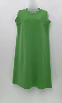 Hanna Andersson Women’s Kelly Green Ribbed Textured Knit Dress Sz Sm, USA, FLAW - Image 1 of 4
